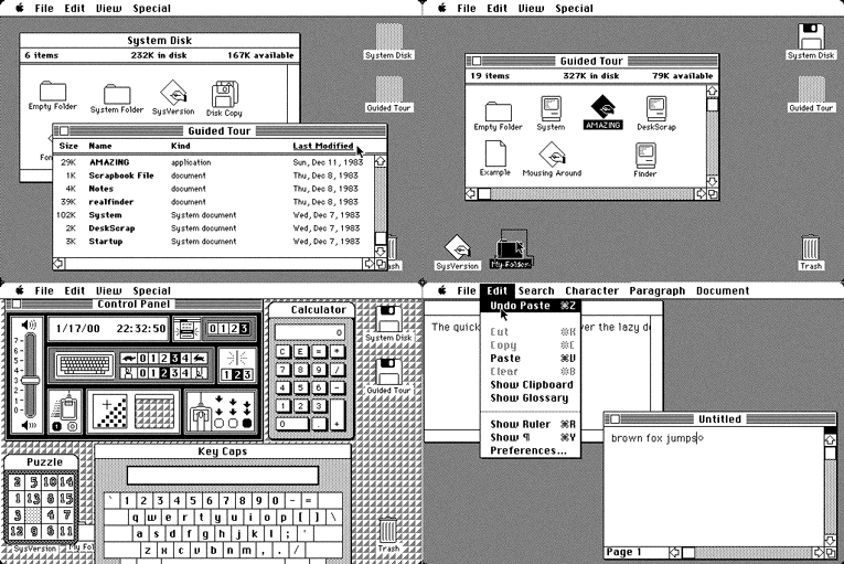 L'interface du Macintosh
